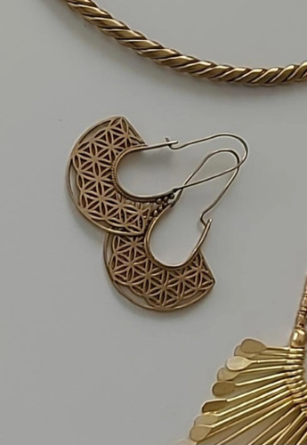 گوشواره برنجی هندی دستساز